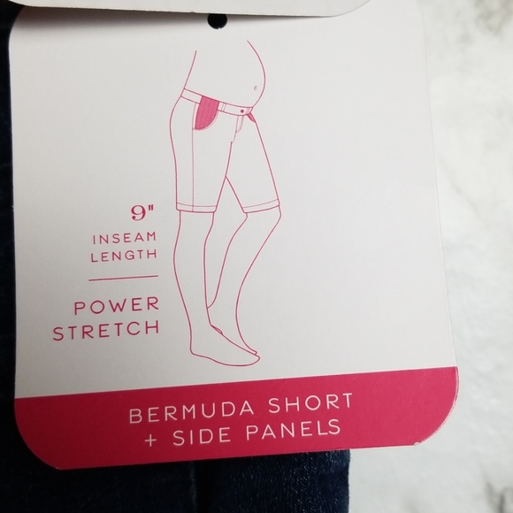Isabel Maternity Bermuda Short + Side panels - Picture 7 of 7